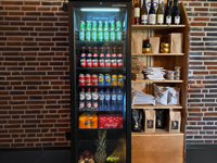 Praktische frigo om al uw dranken te etaleren