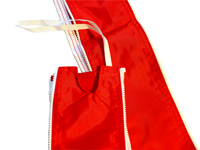 Verbindingsstrookje in kleur rood