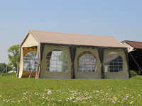 Polyester partytent basic 3x6 taupe/beige