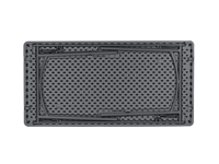 Onderzijde tafelblad grijze buffettafel 150 cm