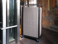 Met stevige wielen voor zowel indoor als outdoor gebruik