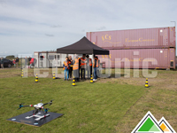 Plooitent 3x3 Solid 50 zwart van Noordzee Drones