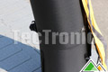 Detailbeeld van het X-frame in Dacron kwaliteitsstof