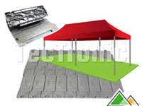 Oprolbare pvc vloer voor vouwtent