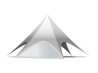 Blinde zijwand voor stertent 12m
