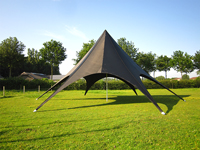 Stertent zwart 12m