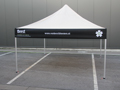 Strakke, afneembare banner (4 zijden) voor een tent van 3x3 (Van Beest Bloemen en Planten)
