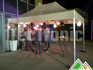 Snel op te zetten vouwtent 3x4,5 met pvc zeilen.