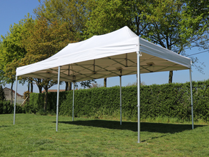 PVC vouwtent 3x6, hier zonder zijwanden