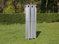Tentframe volledig dichtgevouwen slechts 2,10 m hoog